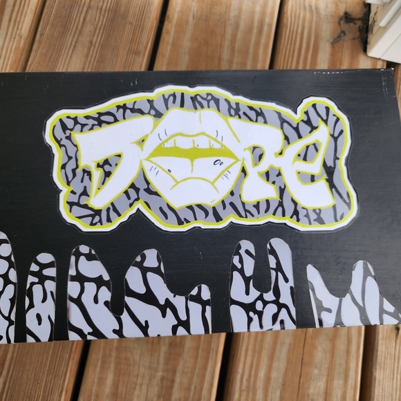 **CUSTOM** Nike Air Force One low ~ Cement Volt BLACK FRIDAY SALE - Picture 10 of 16